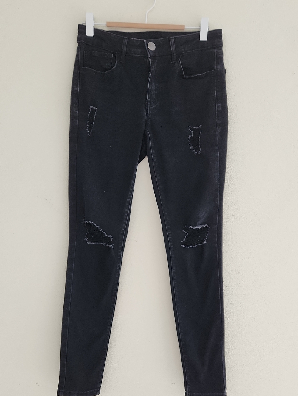 Authentic American Heritage Black Distressed Skinny Jeans